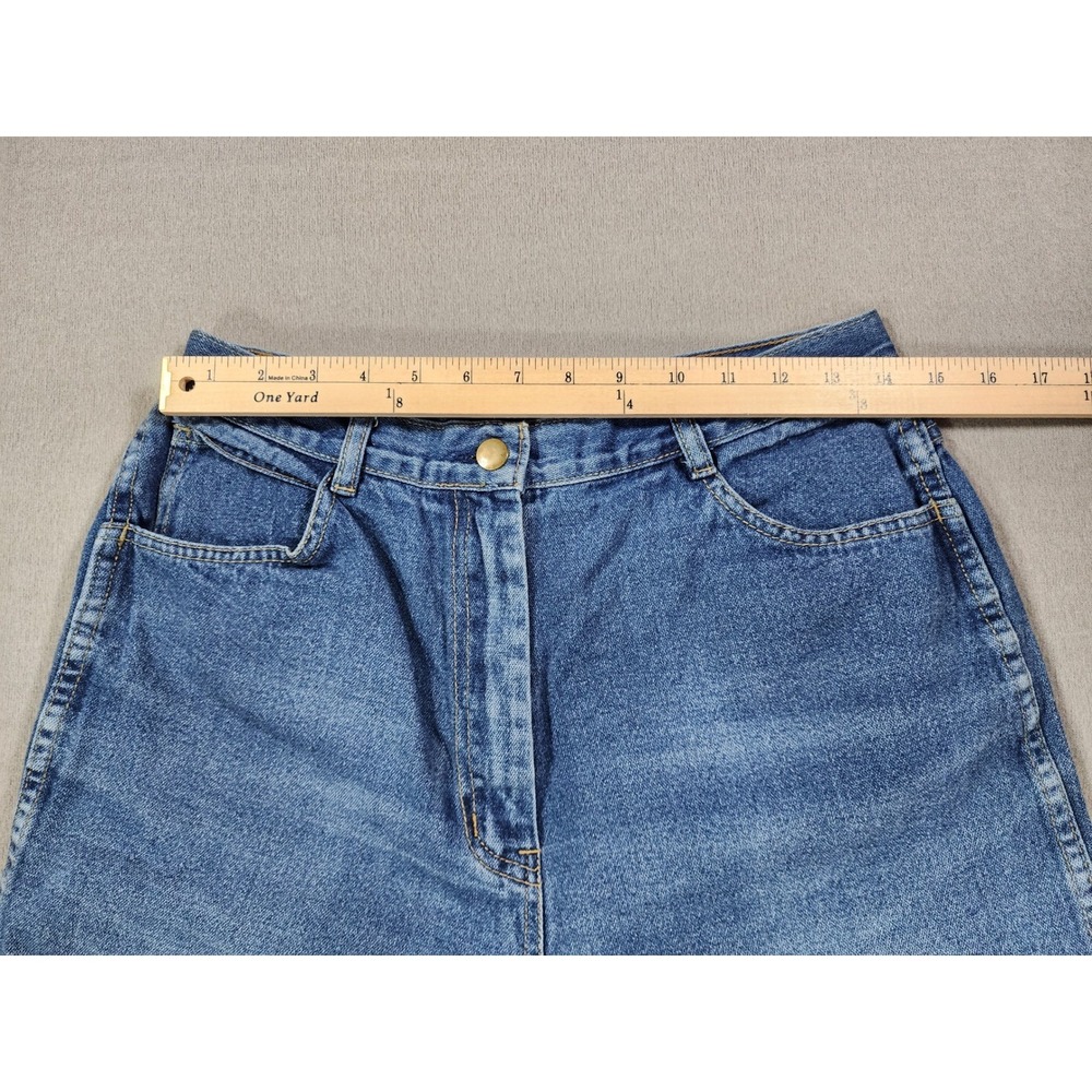 Vintage 80's Sears High Waist‎ Blue Denim Jeans Women's Size 16 6635 Wide Leg - Picture 13 of 13